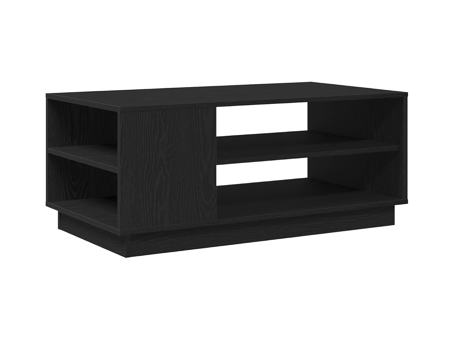 Table basse en chêne noir 102x55x43 cm en bois d'ingénierie
