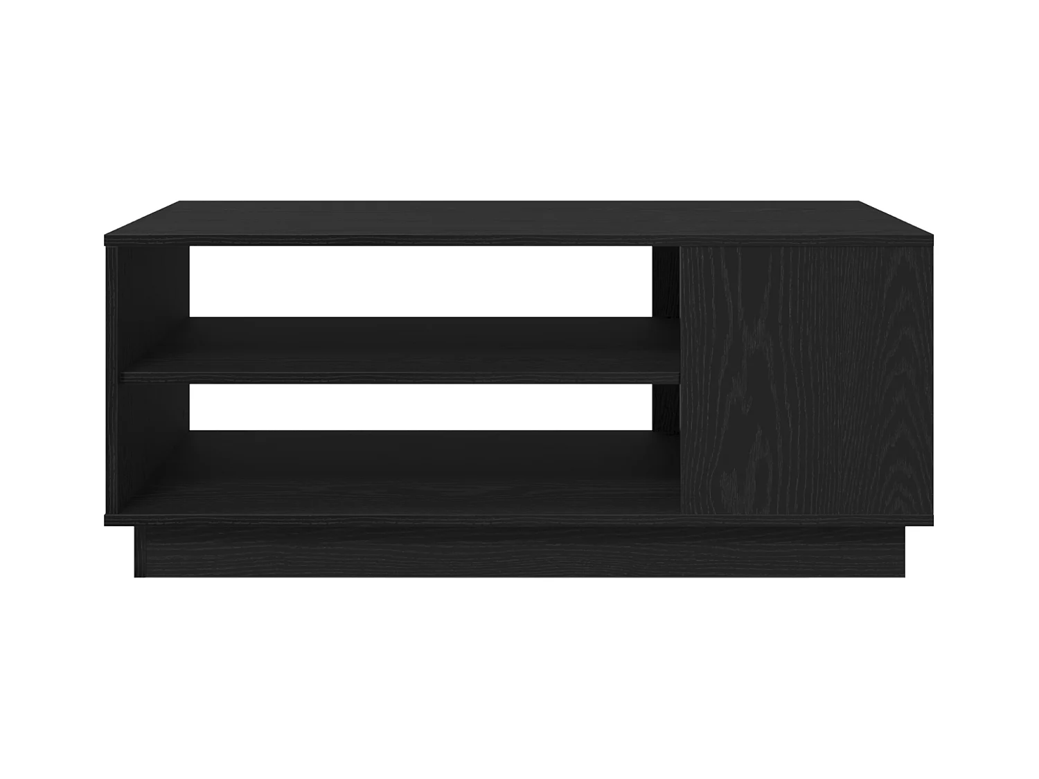 Table basse en chêne noir 102x55x43 cm en bois d'ingénierie