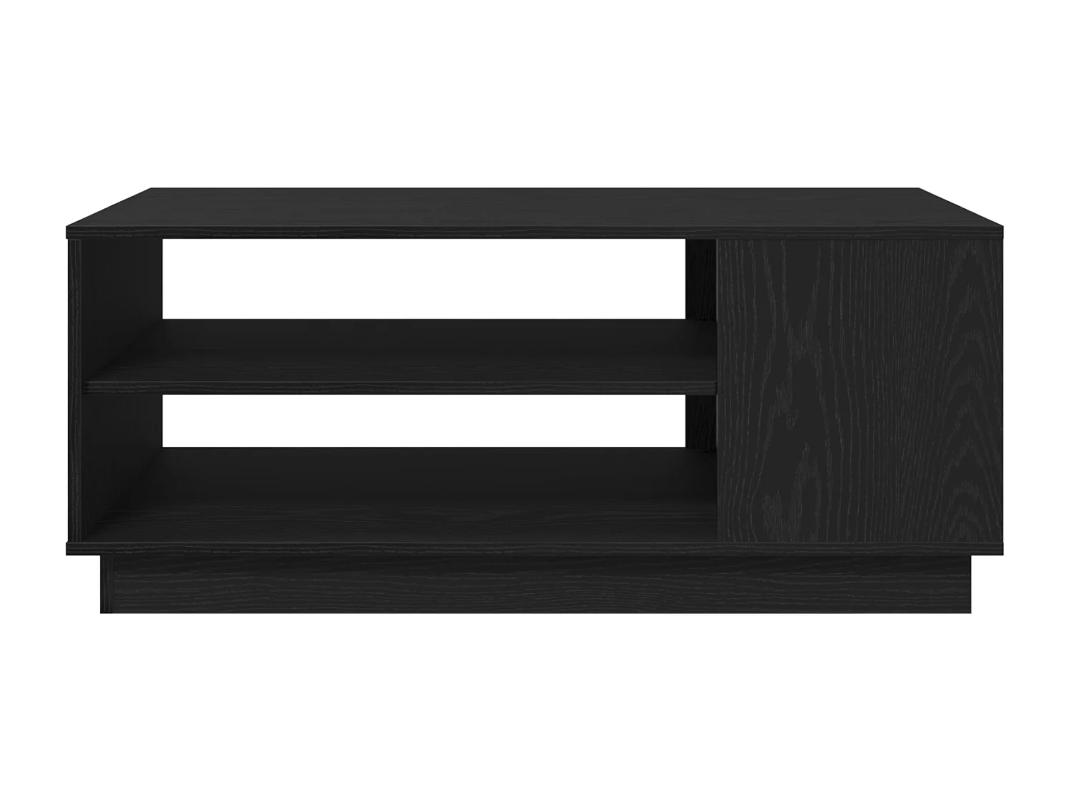 Table basse en chêne noir 102x55x43 cm en bois d'ingénierie