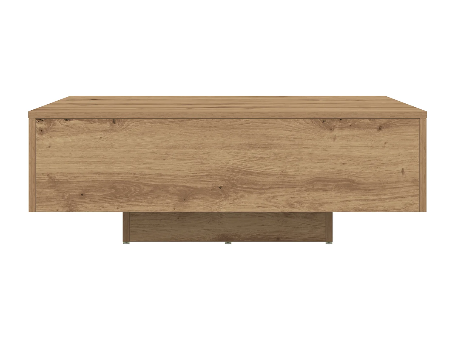 Table Basse avec Lumières LED en Chêne Artisanal 85x55x31 cm