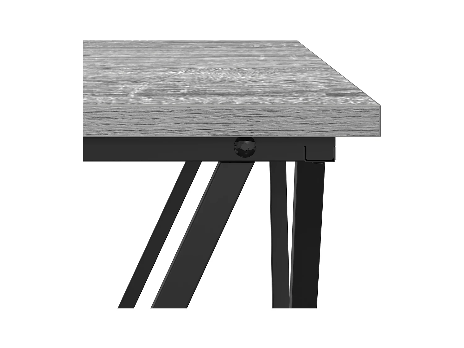 Table basse Grise Sonoma 80x80x45 cm en bois d'ingénierie