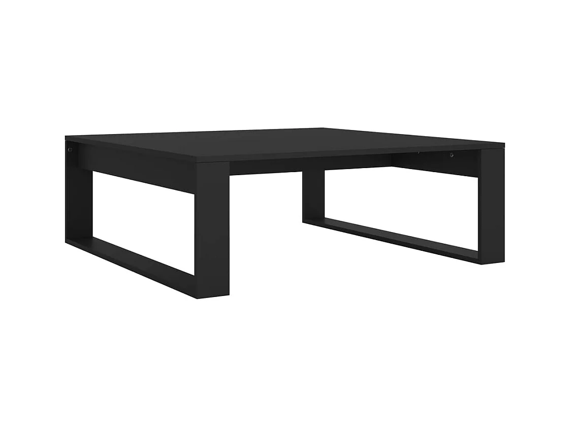 Table basse Noir 100x100x35 cm Bois d’ingénierie