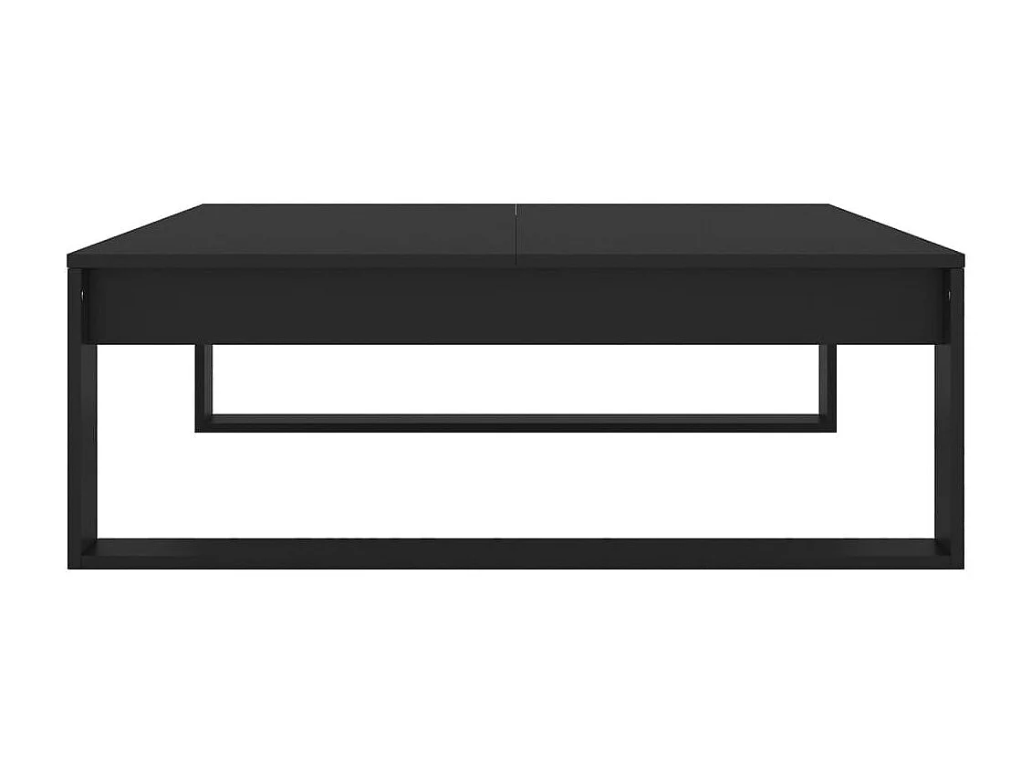 Couchtisch Schwarz 100x100x35 cm Holzwerkstoff