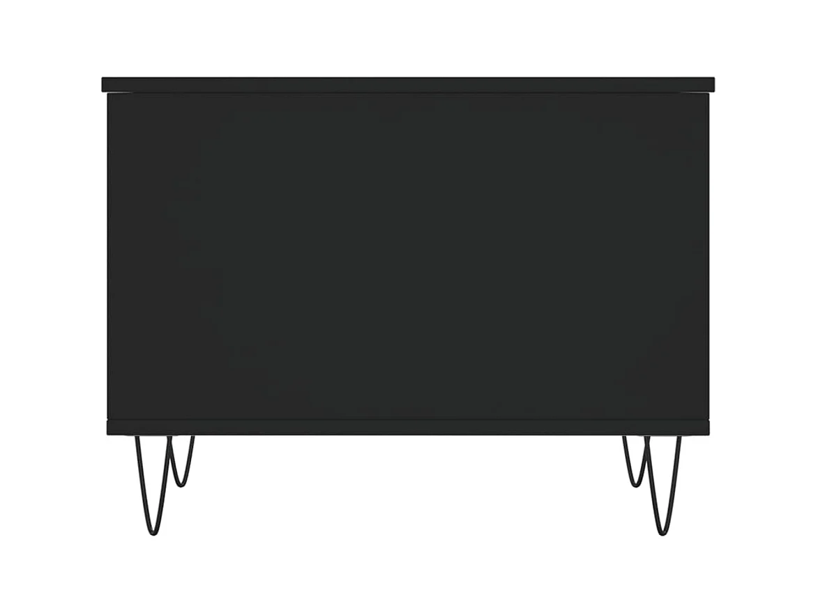 Table basse Noir 60x44,5x45 cm Bois d'ingénierie