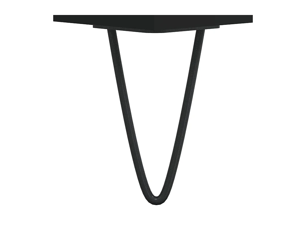 Table basse Noir 60x44,5x45 cm Bois d'ingénierie