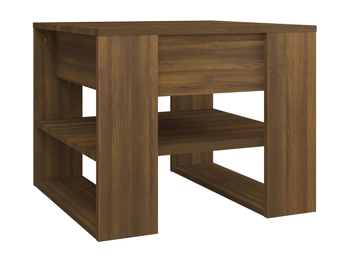 Table basse Chêne marron 55,5x55x45 cm Bois d'ingénierie