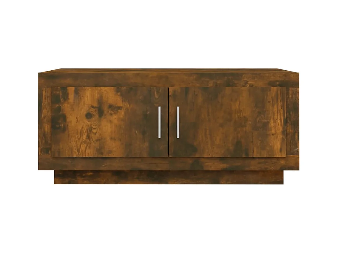 Table basse Chêne fumé 102x50x45 cm Bois d'ingénierie