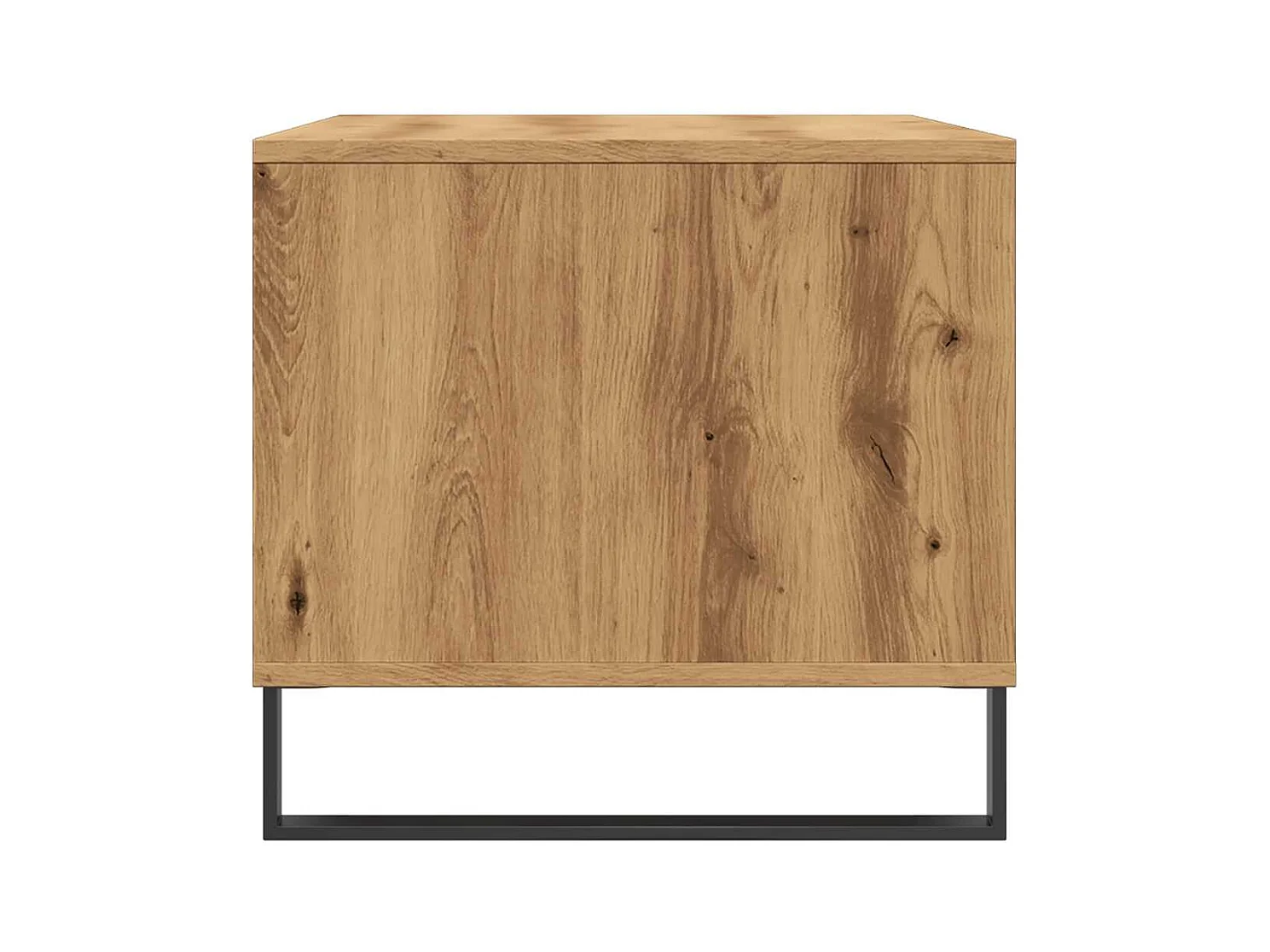 Handgemaakte eikenhouten salontafel 90x49x45 cm bewerkt hout