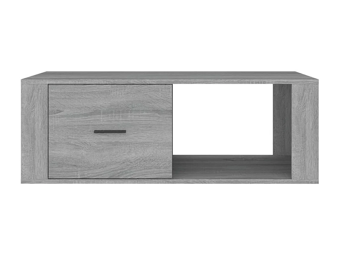 Table basse Sonoma gris 100x50,5x35 cm Bois d'ingénierie