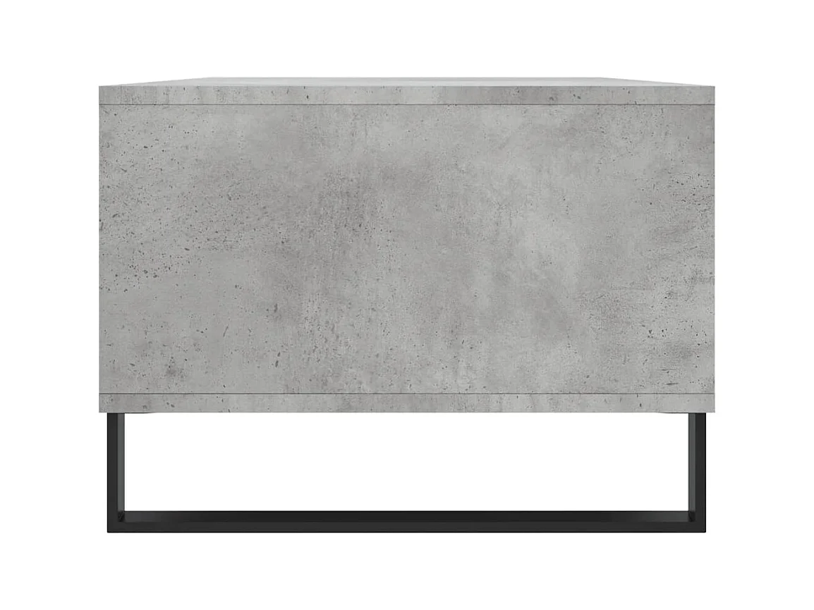 Table basse Gris béton 90x50x36,5 cm Bois d'ingénierie