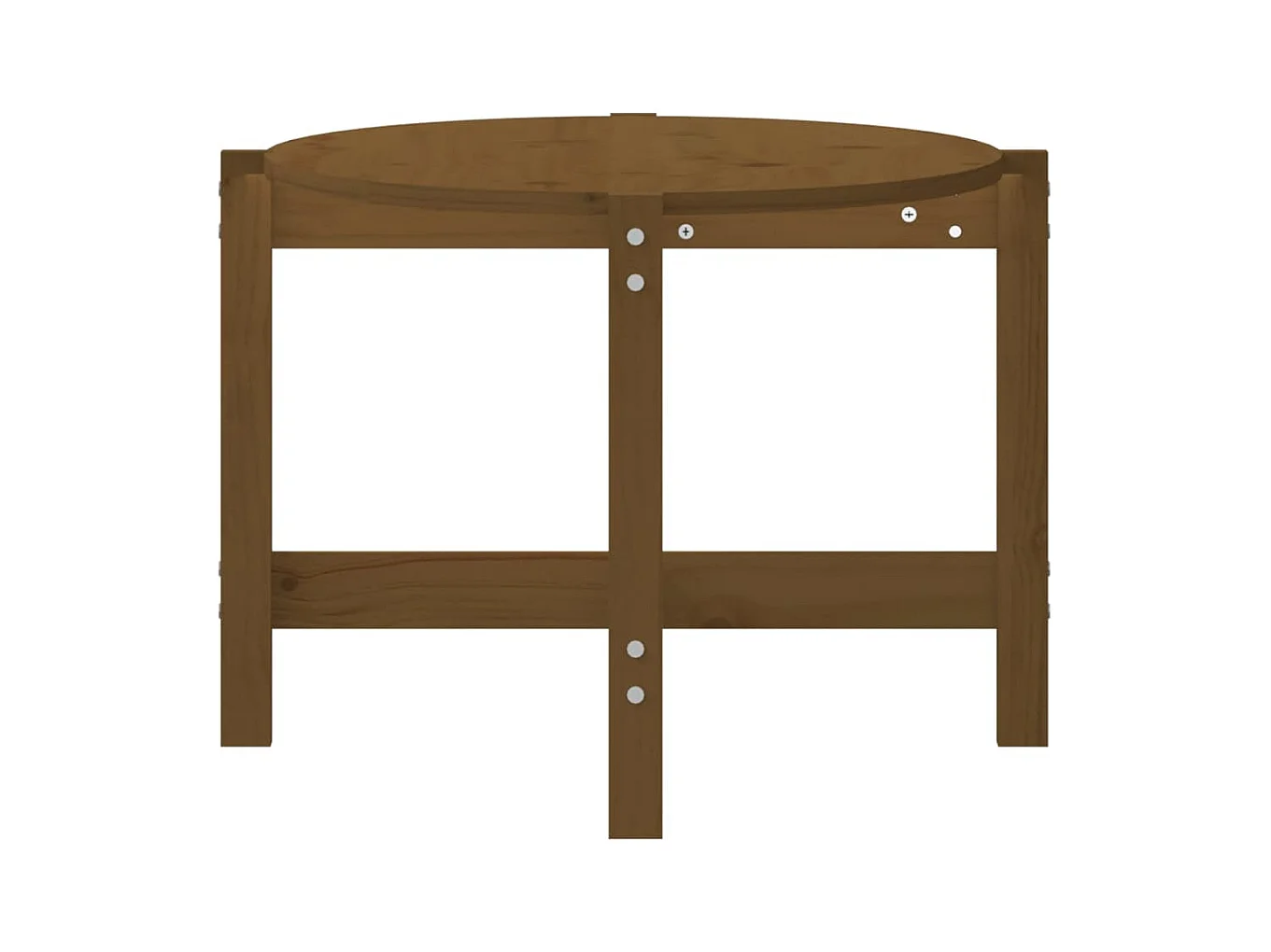 Table basse Marron miel 118x63x45 cm Bois massif de pin