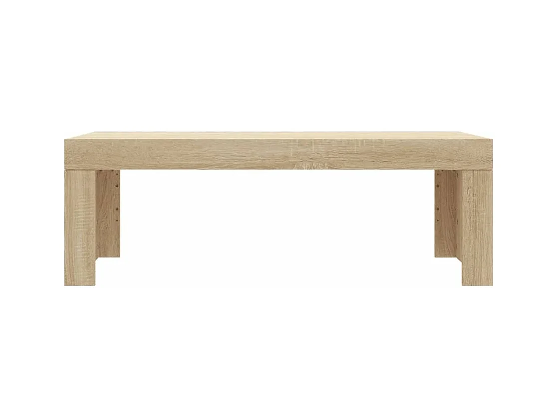 Table basse chêne sonoma 102x50x36 cm bois d'ingénierie
