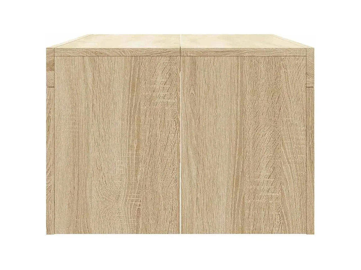 Table basse chêne sonoma 102x50x36 cm bois d'ingénierie