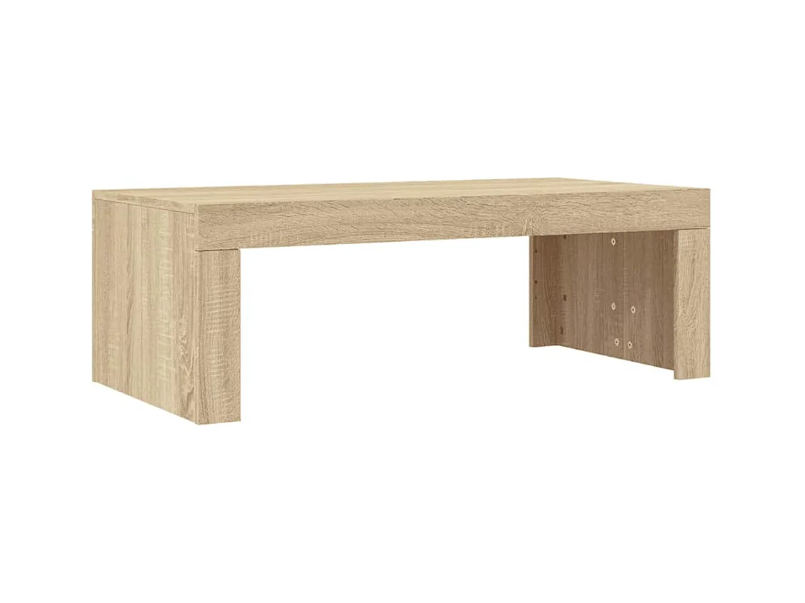 Table basse chêne sonoma 102x50x36 cm bois d'ingénierie
