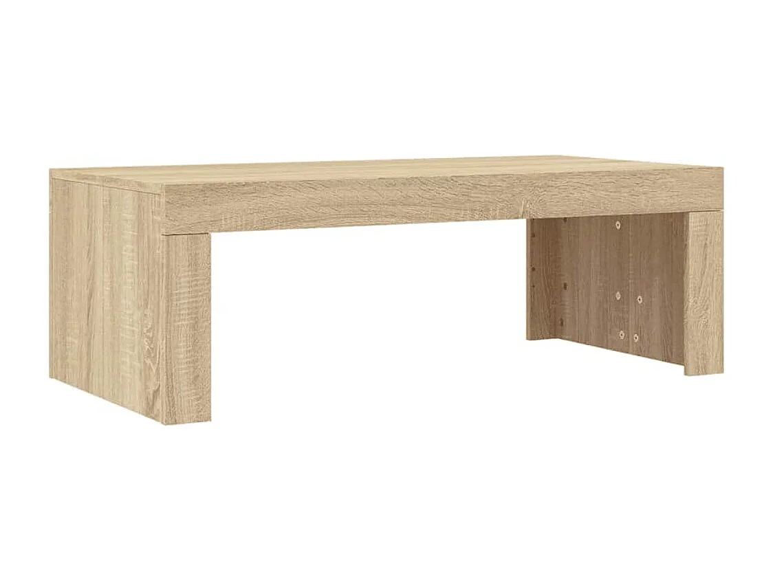 Table basse chêne sonoma 102x50x36 cm bois d'ingénierie
