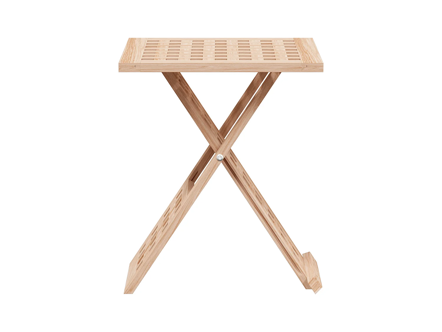 Tavolino pieghevole 33x33x40,5 cm in legno massello di noce