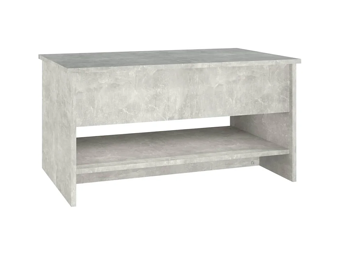 Table basse Gris béton 80x50x40 cm Bois d'ingénierie