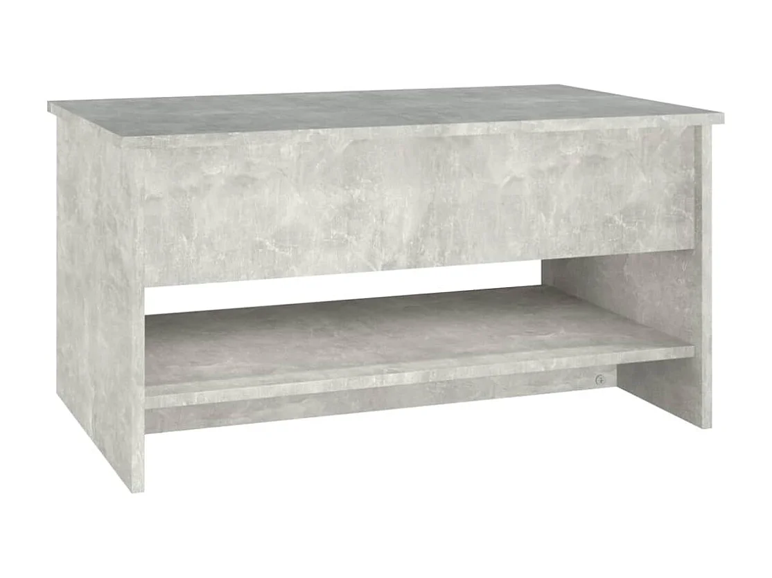 Table basse Gris béton 80x50x40 cm Bois d'ingénierie
