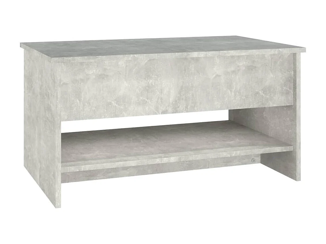 Table basse Gris béton 80x50x40 cm Bois d'ingénierie