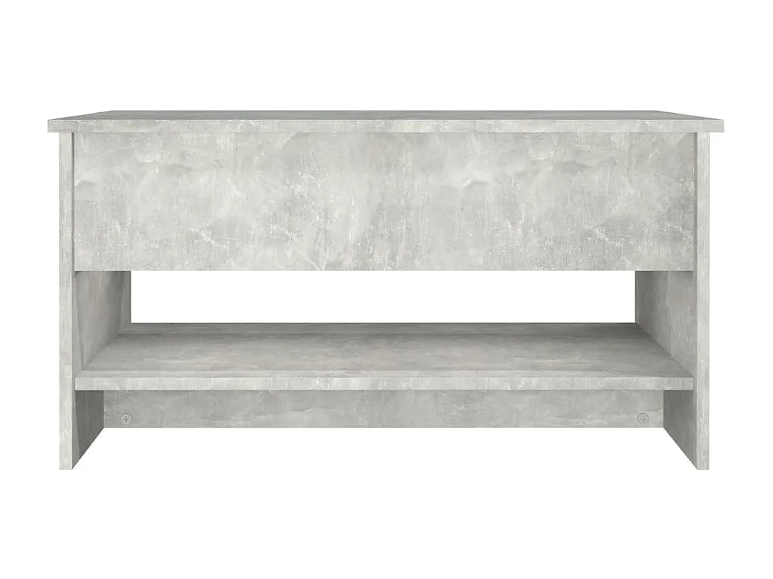 Table basse Gris béton 80x50x40 cm Bois d'ingénierie