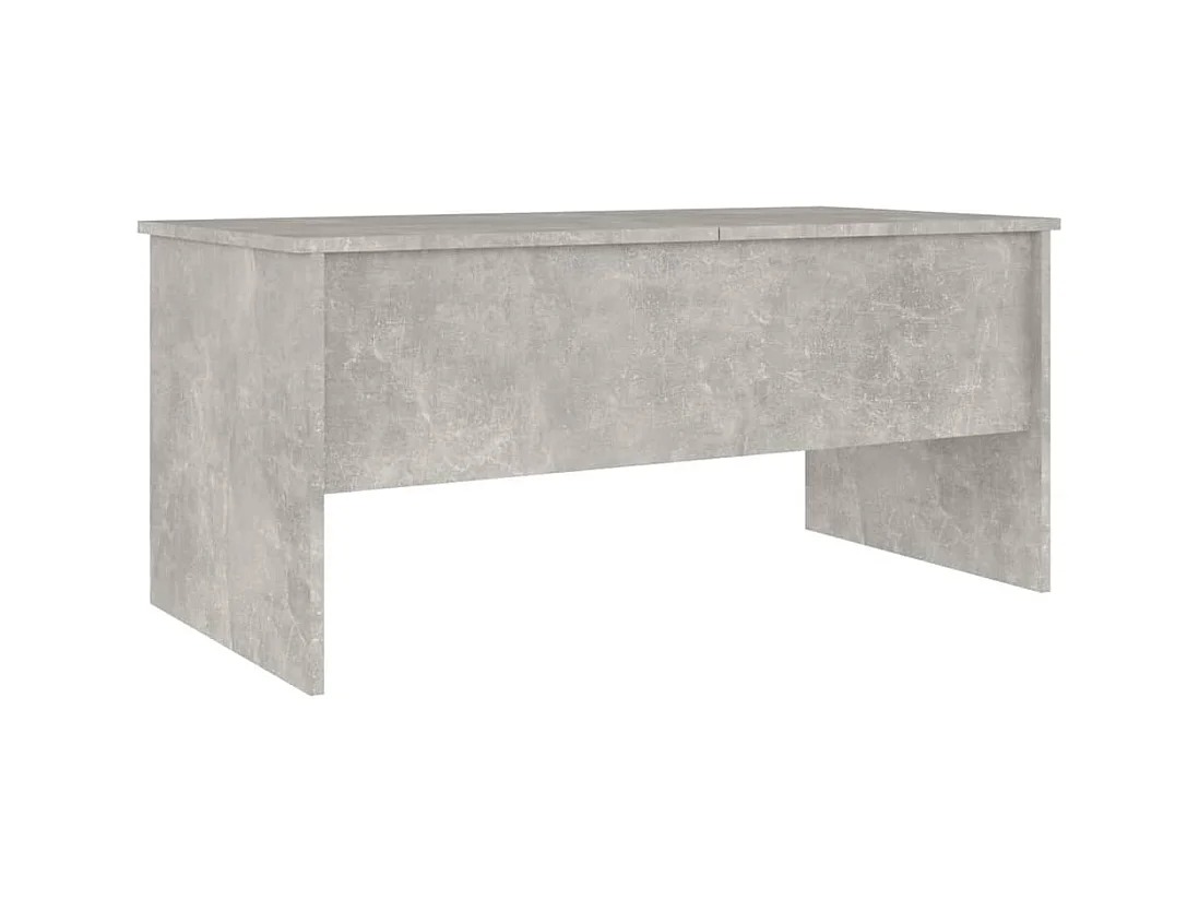Tavolino da caffè grigio cemento 102x50,5x46,5 cm in legno ingegnerizzato