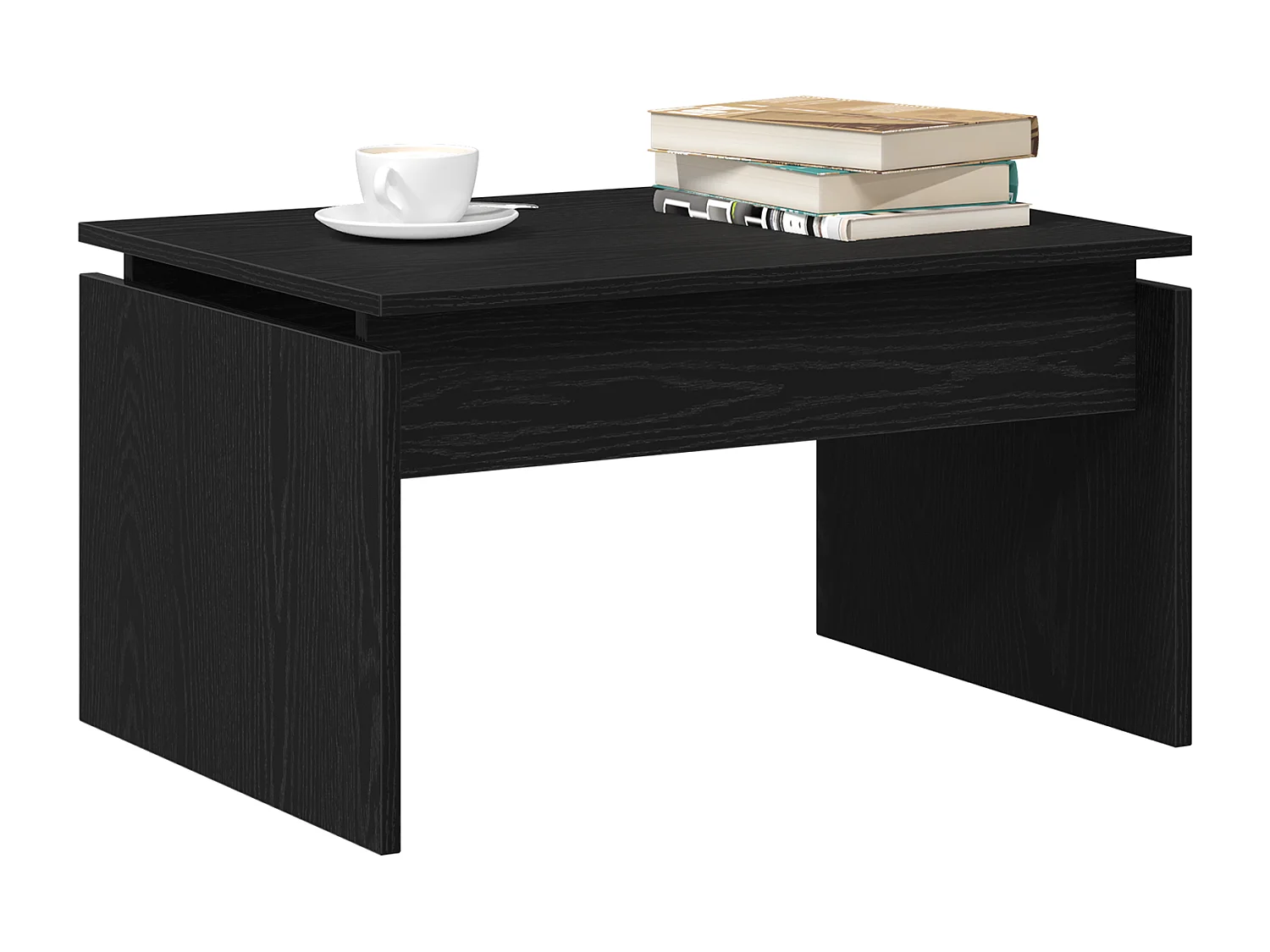 Table basse Chêne noir 68x38x50 cm Bois reconstitué