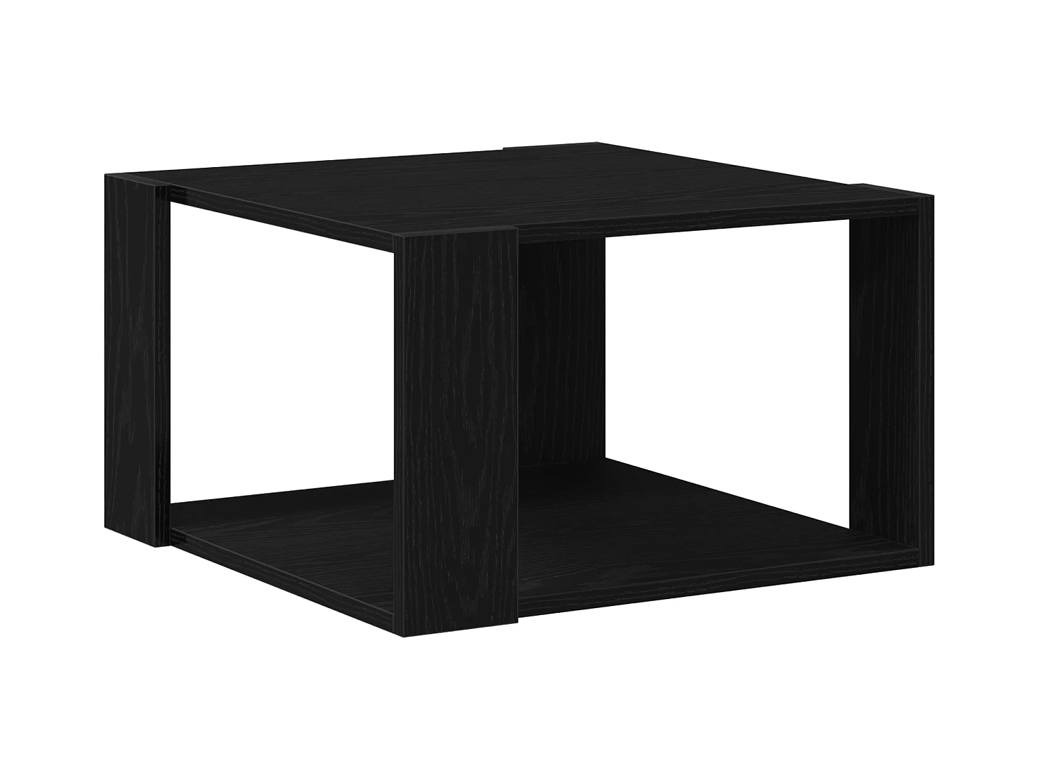 Table basse Noir Chêne 85x55x31 cm Bois d'ingénierie