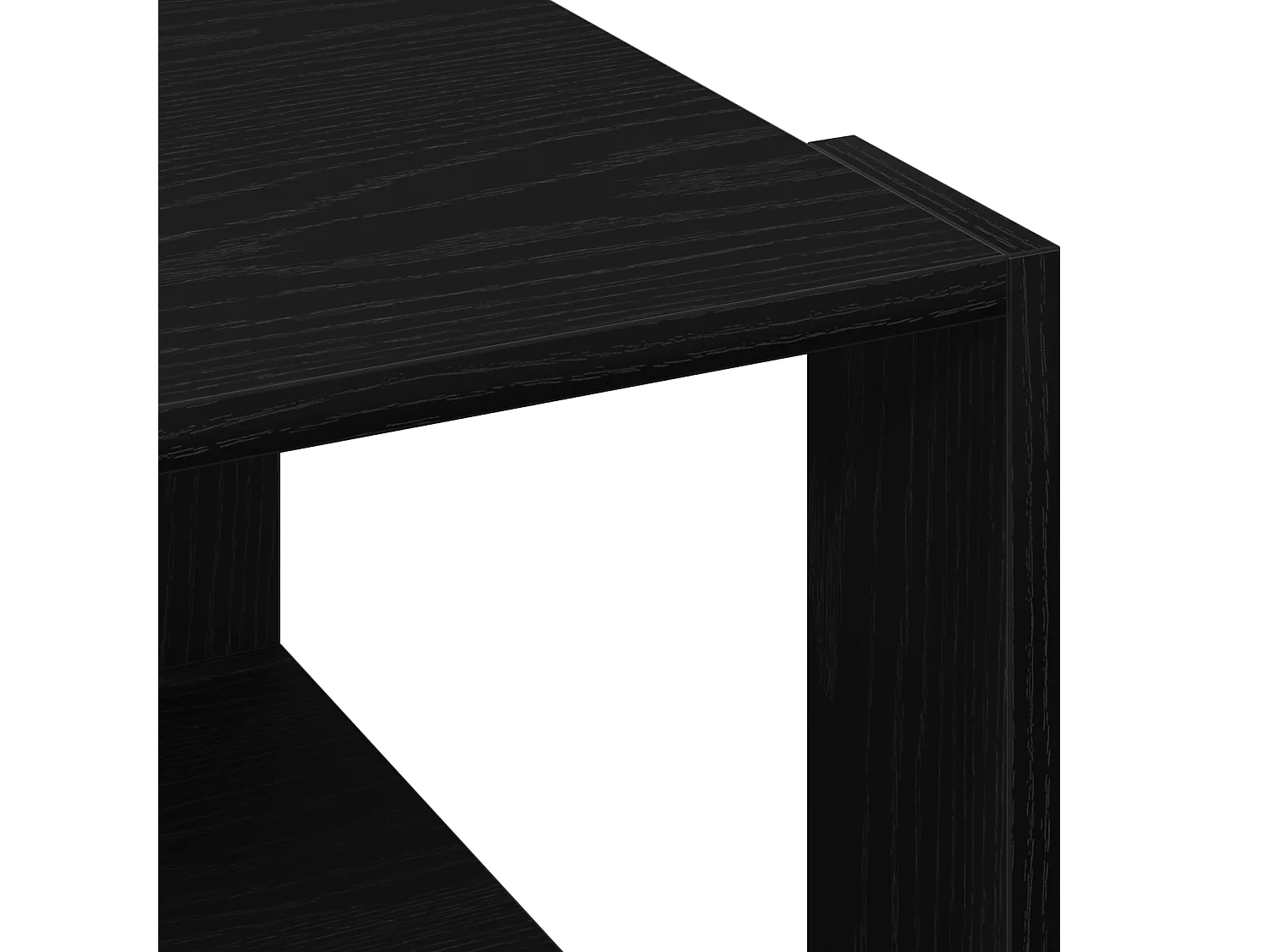 Table basse Noir Chêne 85x55x31 cm Bois d'ingénierie