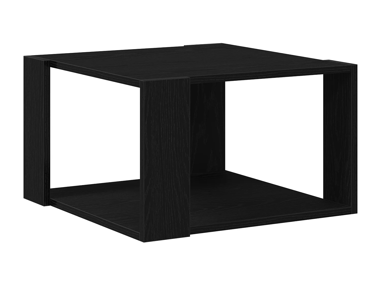 Table basse Noir Chêne 85x55x31 cm Bois d'ingénierie