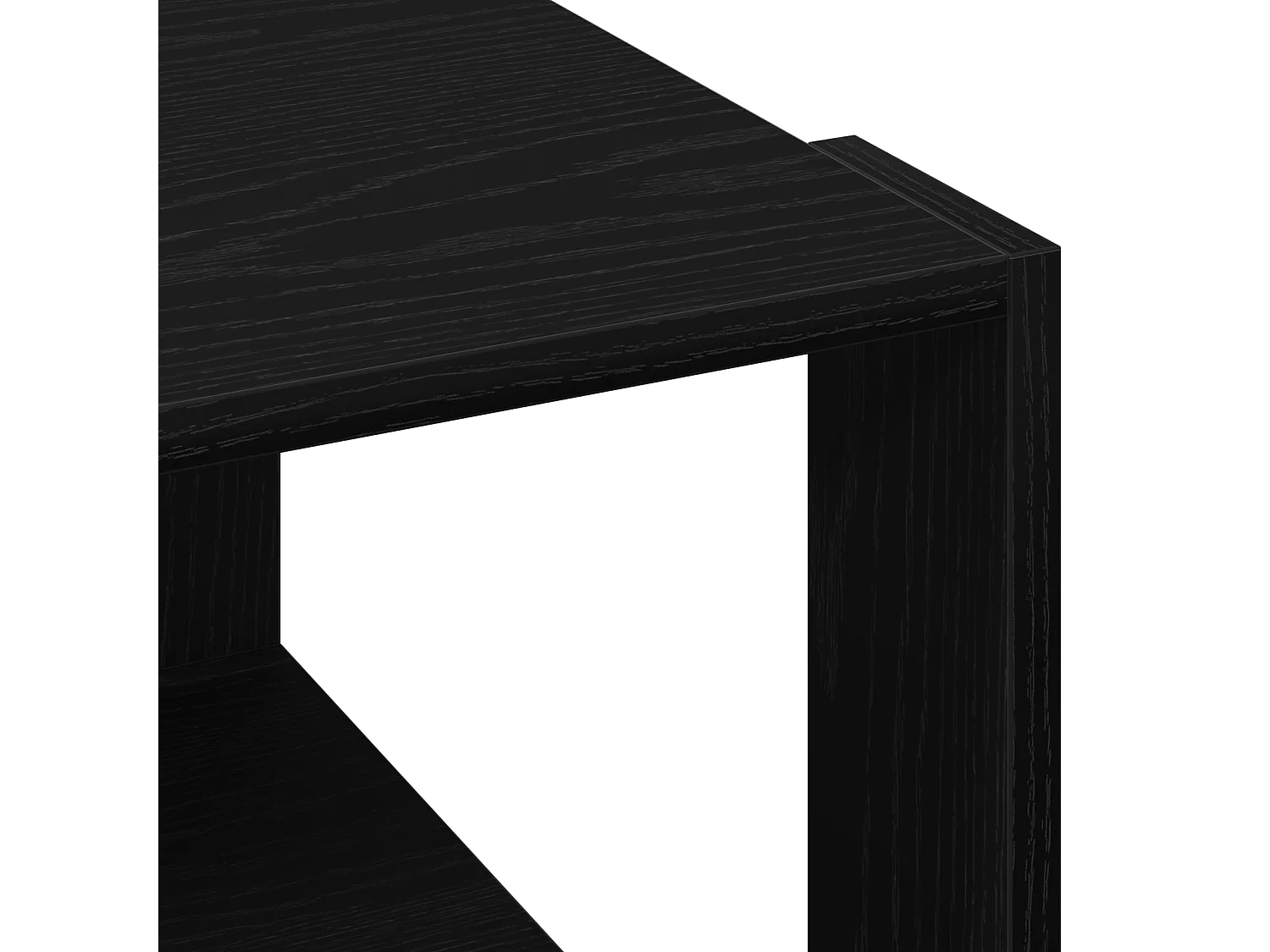 Table basse Noir Chêne 85x55x31 cm Bois d'ingénierie