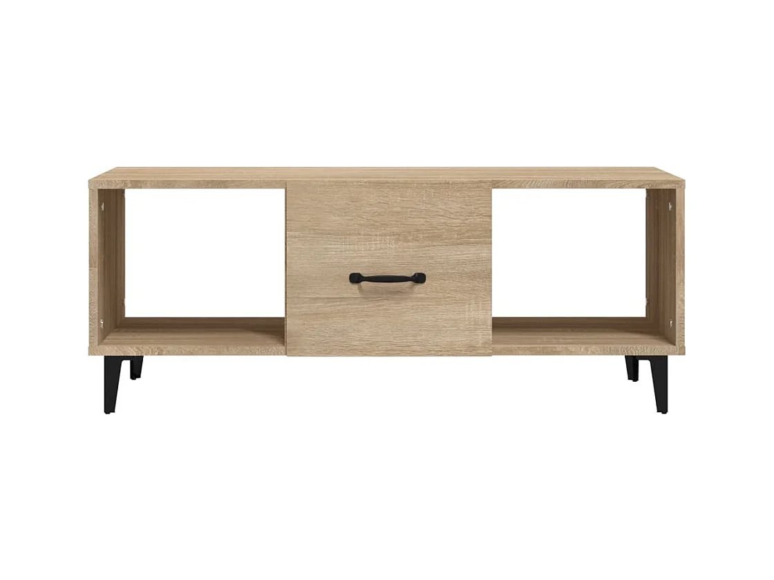 Table basse Chêne sonoma 102x50x40 cm Bois d'ingénierie