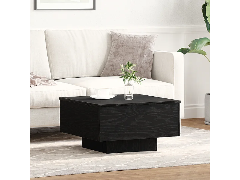 Table basse Noir 55x55x31 cm en bois