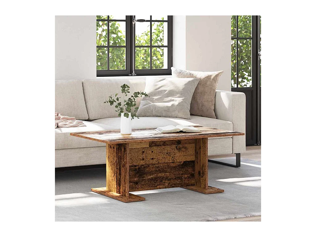 Table basse Vieux bois 103,5 x 60 x 40 cm Bois d'ingénierie