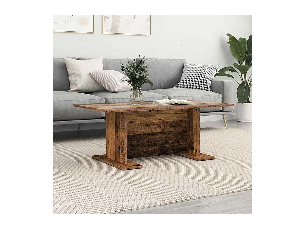 Table basse Vieux bois 103,5 x 60 x 40 cm Bois d'ingénierie