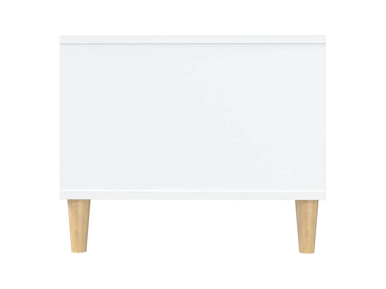 Table basse blanc 102x50x40 cm bois d'ingénierie