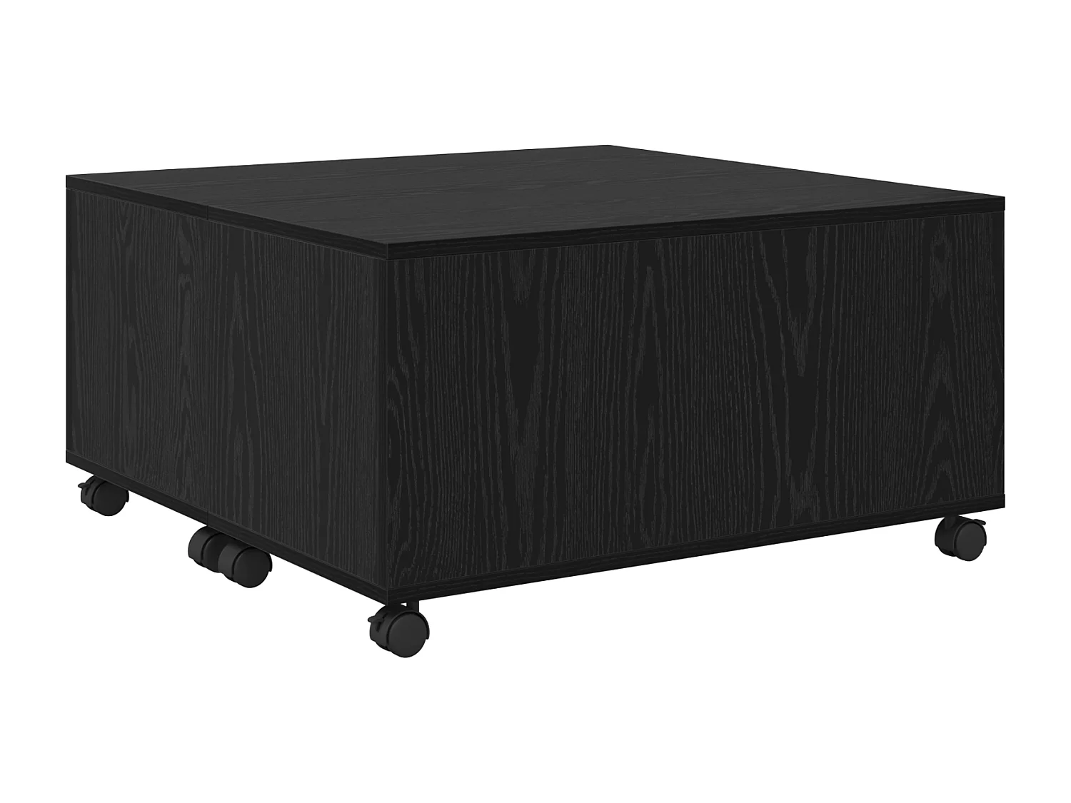 Table basse Chêne noir 75 x 75 x 38 cm Bois d'ingénierie