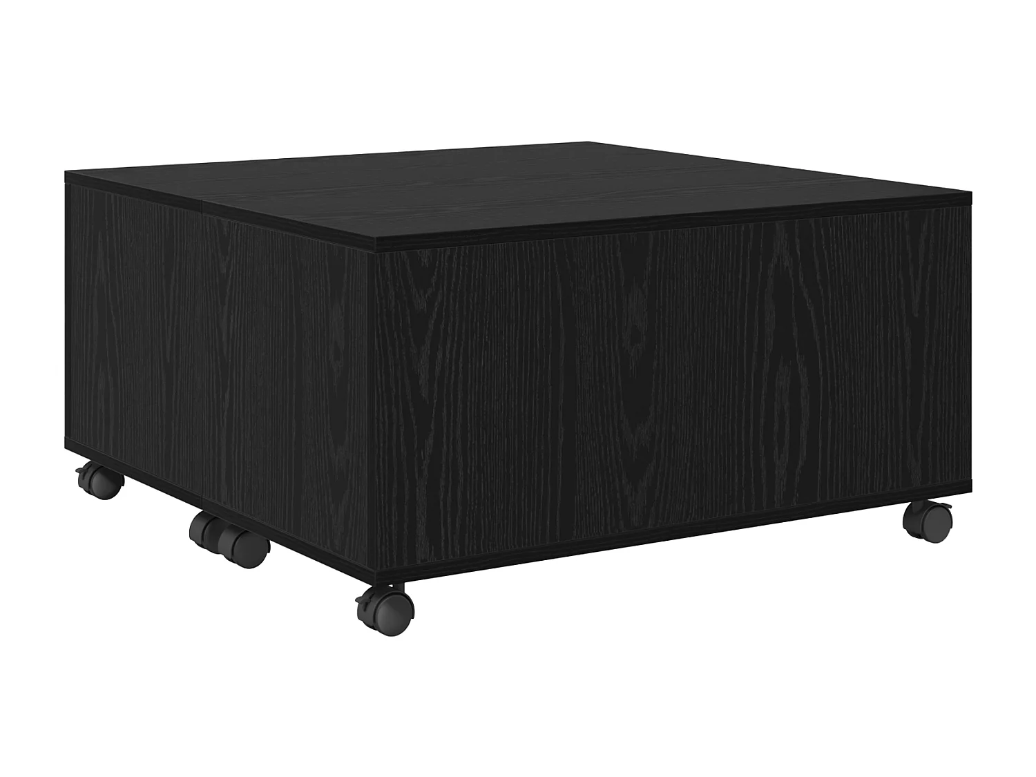 Table basse Chêne noir 75 x 75 x 38 cm Bois d'ingénierie