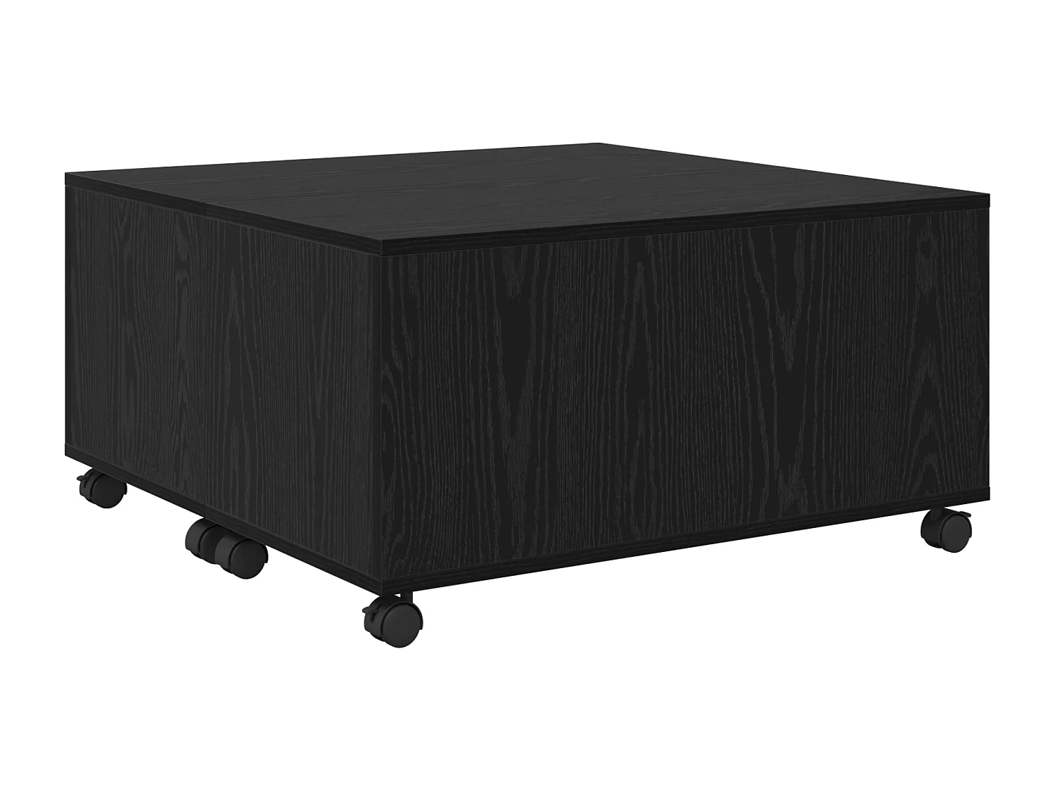 Table basse Chêne noir 75 x 75 x 38 cm Bois d'ingénierie