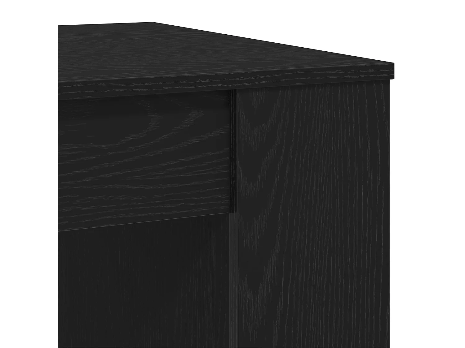 Table basse Chêne Noir 102x55x42 cm Bois d'ingénierie