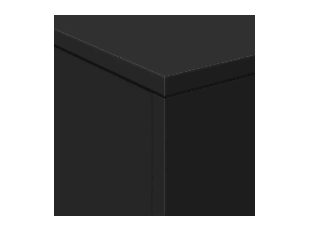 Table basse avec lumières LED noir 50x50x40 cm