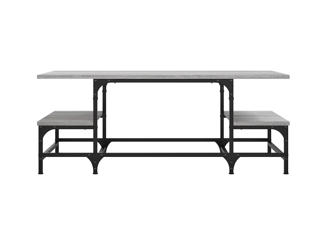 Table basse sonoma gris 100x50,5x40 cm bois d'ingénierie