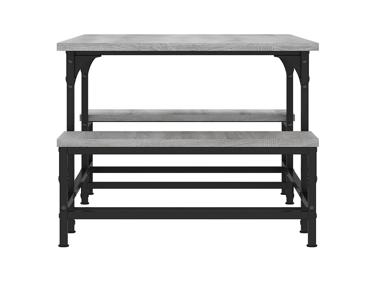 Table basse sonoma gris 100x50,5x40 cm bois d'ingénierie