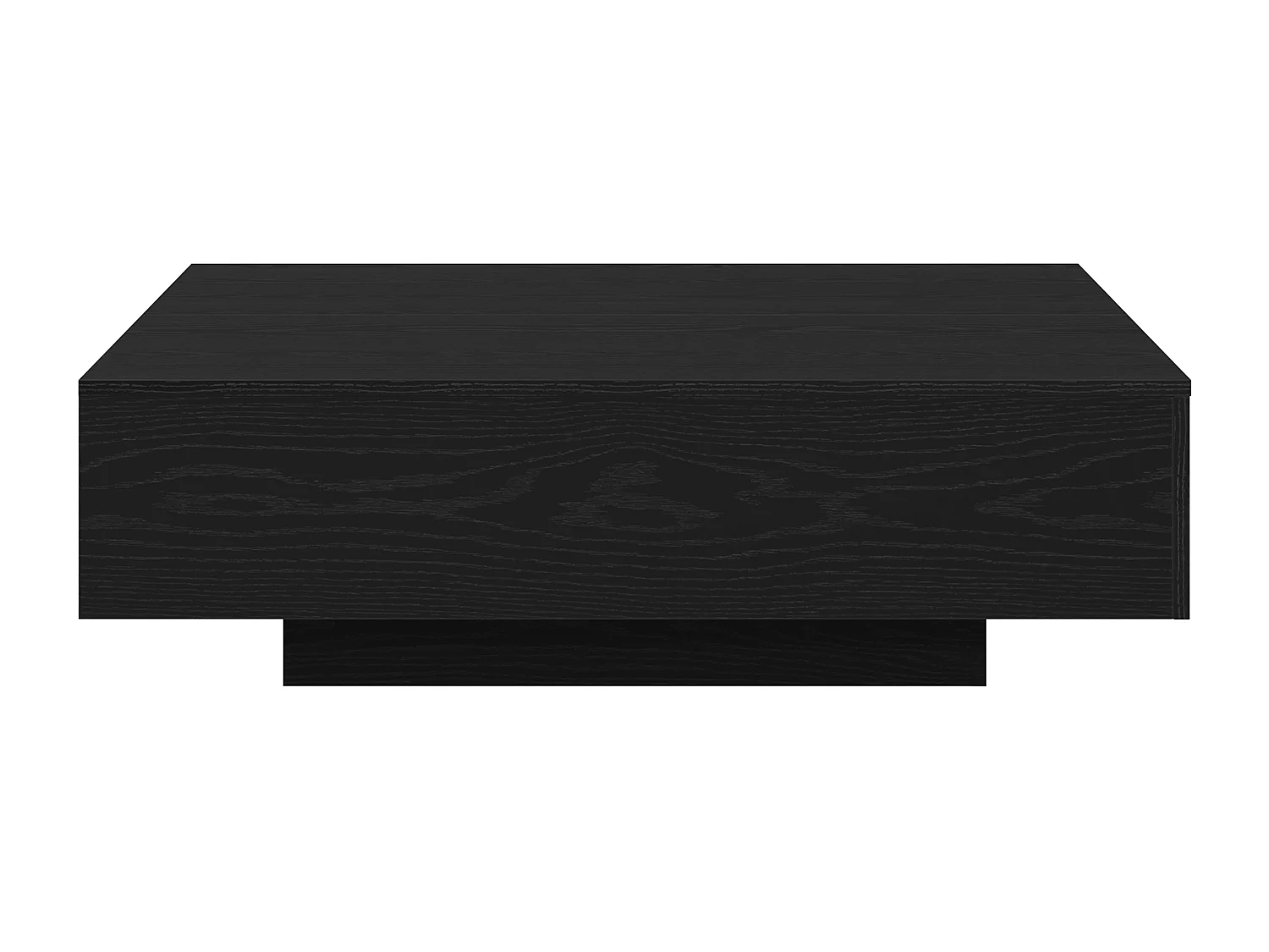 Table basse en chêne noir 100x100x31 cm en bois d'ingénierie