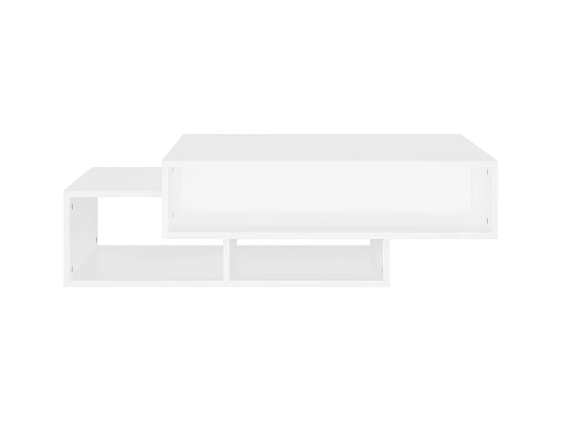 Table basse Blanc 105x55x32 cm Bois d’ingénierie