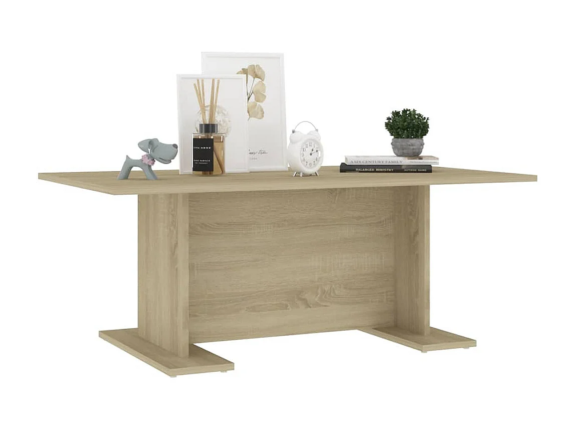 Table basse chêne sonoma 103,5x60x40 cm bois d'ingénierie