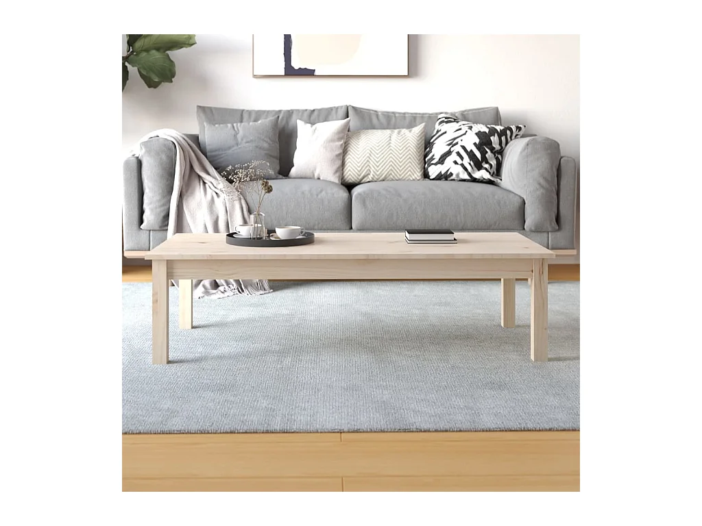 Tavolino da caffè 110x50x30 cm Legno massello di pino