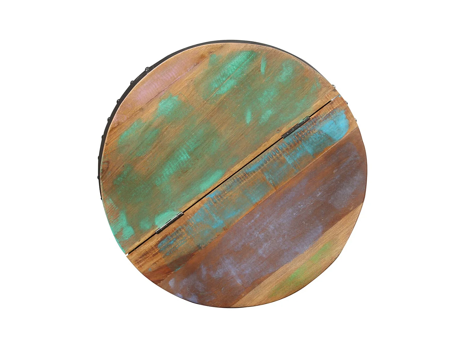 Tavolino 53x43 cm Legno massello di recupero