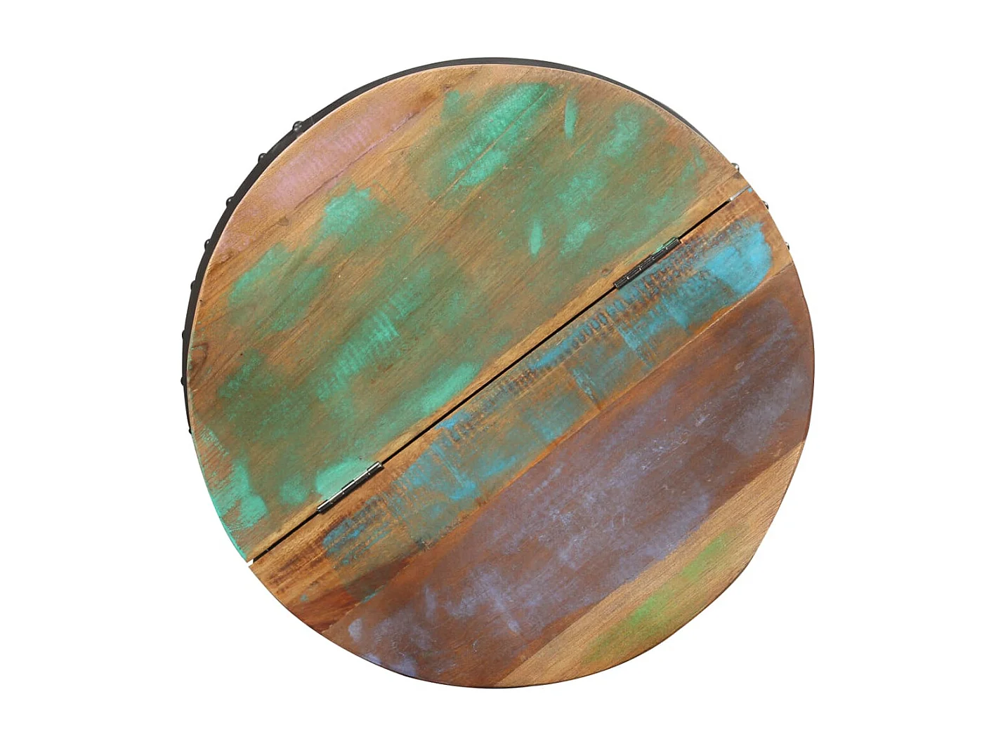 Tavolino 53x43 cm Legno massello di recupero