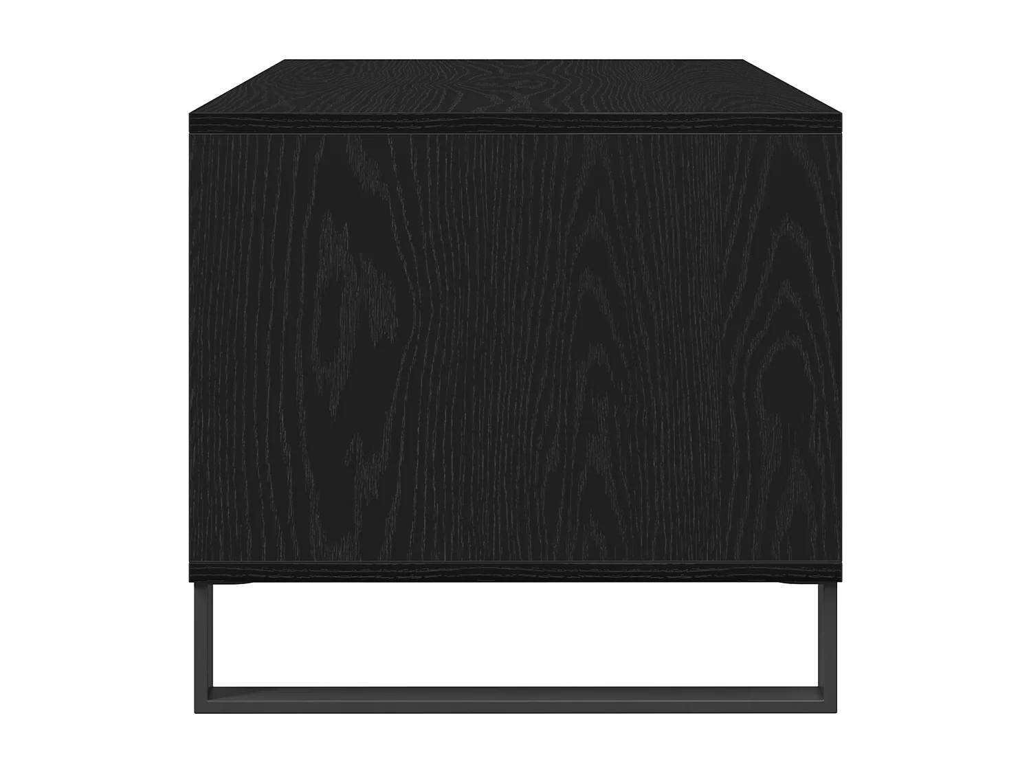 Table basse en chêne noir 90x49x45 cm en bois d'ingénierie