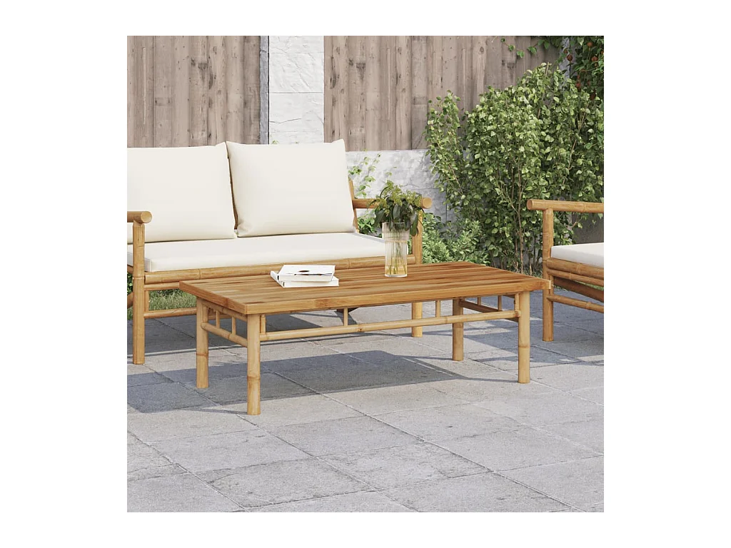 Table basse 110x55x35 cm bambou